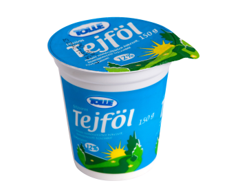 Sour cream in cups, 12% fat content