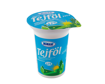 Sour cream in cups, 12% fat content