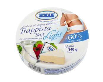 LIGHT Ömlesztett trappista sajt cikkelyes natúr